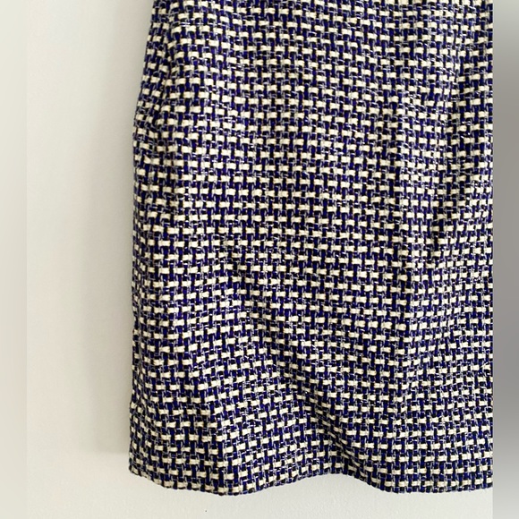 J Crew Postage Stamp Mini Skirt Navy/Purple Tweed, Size 8 - Picture 5 of 9